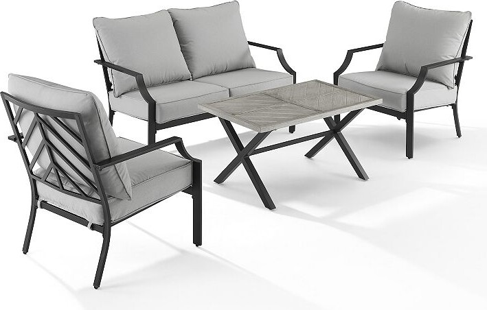 Crosley Otto Outdoor Loveseat Patio 4-piece Set