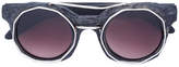Thumbnail for your product : Kuboraum round framed sunglasses