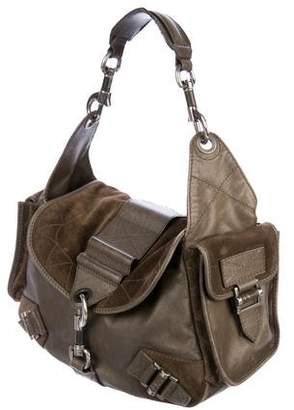 Christian Dior Leather & Suede Shoulder Bag