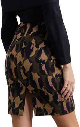 Diane von Furstenberg Lorna jacquard-knit wool-blend mini skirt