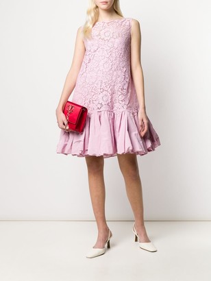 Valentino Floral Lace Short Dress