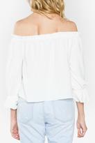 Thumbnail for your product : Sugar Lips Ivory Off The Shoulder Top