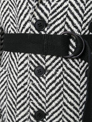 Saint Laurent herringbone wool Double-breasted coat