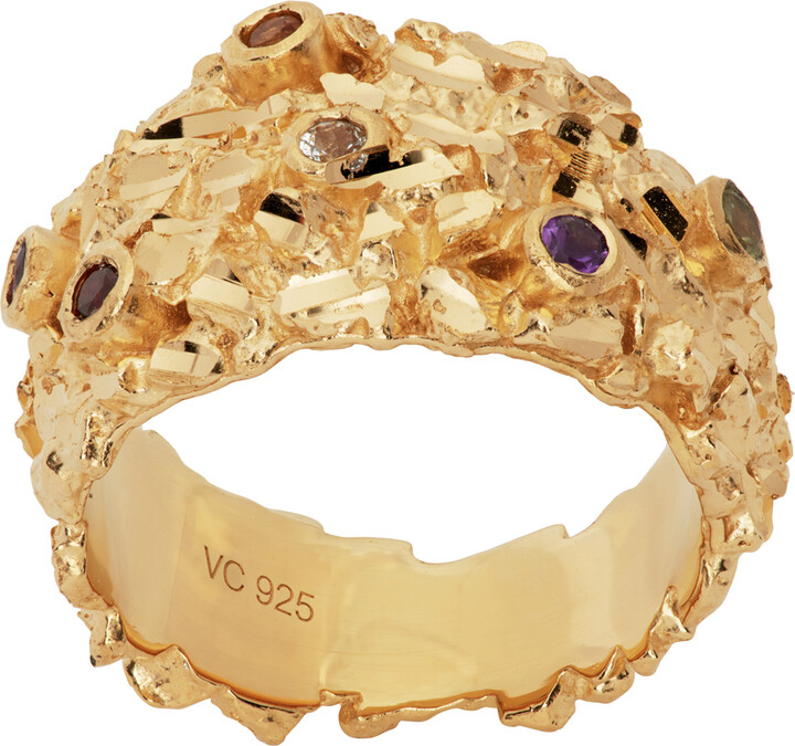 アクセサリー VENEDA CARTER MULTI STONE RING / GOLD Veneda Carter | VC011 Multi Stone Ring