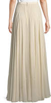 Thumbnail for your product : Jenny Packham A-Line Silk Crepe Long Skirt