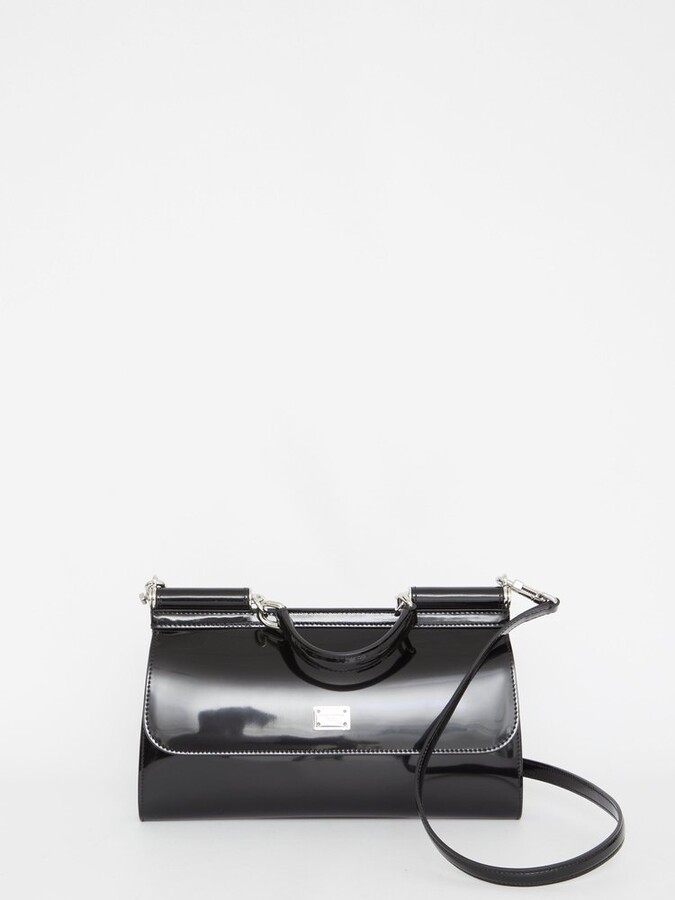 Dolce & Gabbana Kim Coin Pocket Sicily Handbag in Black