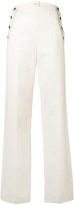 Sonia Rykiel side button trousers