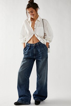 Happy Hour Solid Poplin Top by We The Free at Free People, White, XS