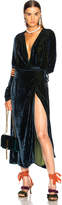 Thumbnail for your product : ATTICO Victoria 3 Velvet Robe Dress