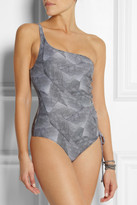 Thumbnail for your product : Shimmi Limor one-shoulder printed swimsuit