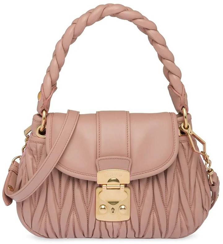 Miu Miu Bandoliera Matelasse ShopStyle Shoulder Bags