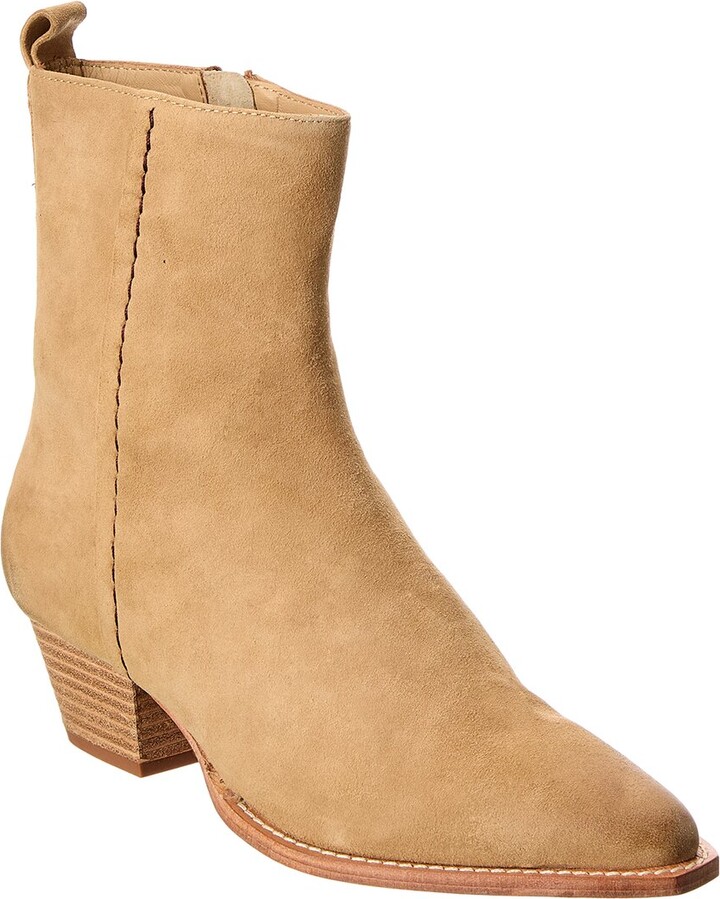 Free People Bowers Embroidered Suede Boot