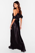Thumbnail for your product : Nasty Gal Womens Jacquard Cowl Neck Maxi Dress - Black - 10