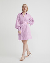 Thumbnail for your product : Witchery Women's Purple Shirt Dresses - Broderie Shirt Dress - Size One Size, 8 at The Iconic