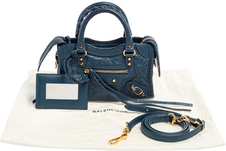 Balenciaga Indigo Leather Mini Classic City Bag