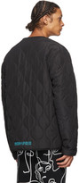 Thumbnail for your product : Marcelo Burlon County of Milan Black Quilted Cross Jacket