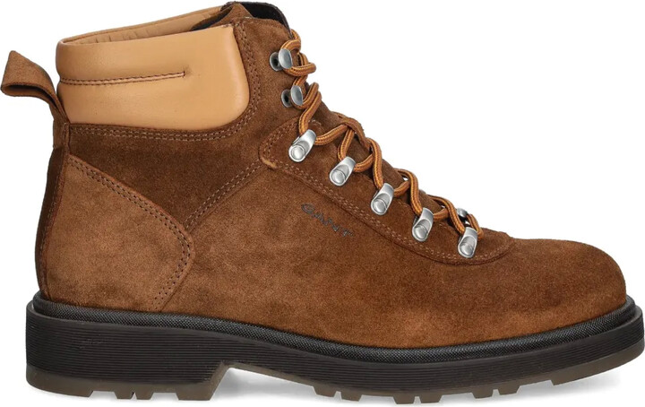 Gant Lace-Up Panelled Ankle Boots