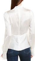 Thumbnail for your product : Jonathan Simkhai Twisted Front Silk Top