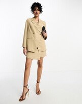 Thumbnail for your product : Y.A.S tailored suit double breasted blazer in camel - part of a set