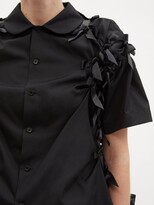 Thumbnail for your product : Noir Kei Ninomiya Bow-trim Cotton-poplin Shirt - Black