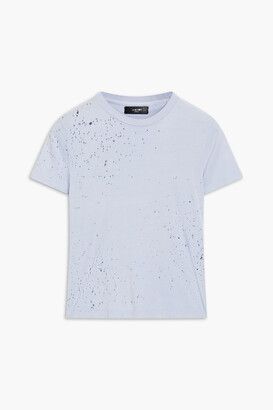 Amiri Distressed cotton-jersey T-shirt