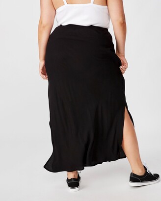 Cotton On Curve - Women's Black Maxi skirts - Curve All Day Slip Skirt - Size 20 at The Iconic