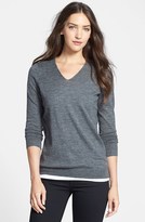 Thumbnail for your product : Eileen Fisher The Fisher Project Open Back Alpaca V-Neck Sweater