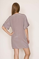 Thumbnail for your product : Twelfth St. By Cynthia Vincent by Cynthia Vincent Beaded V-Neck in Mauve Grey