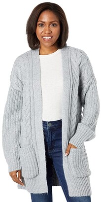 Lucky Brand Cable Open Cardigan - ShopStyle