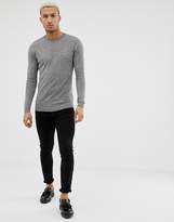 Thumbnail for your product : ASOS DESIGN muscle fit sweater in gray