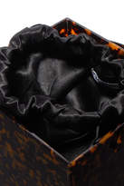 Thumbnail for your product : Montunas Stelis Tortoiseshell Acetate And Silk-satin Tote - Brown