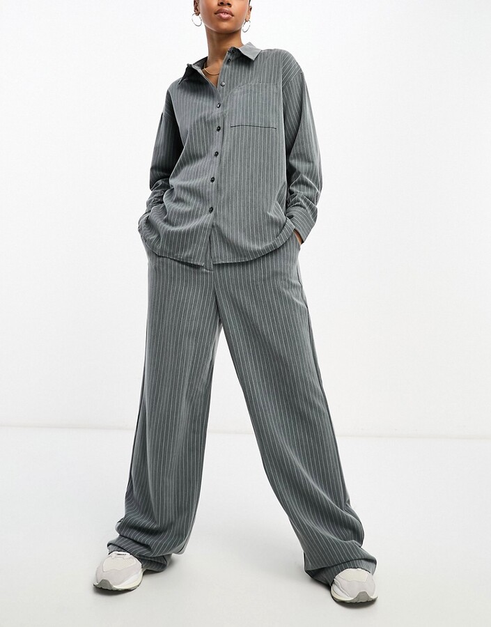 Vero Moda Women\'s Grey Trousers UK | ShopStyle