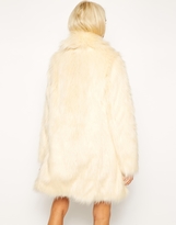 Thumbnail for your product : ASOS Faux Fur Longline Coat