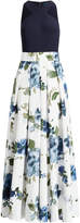 Ralph Lauren Floral-Skirt A-Line Gown 