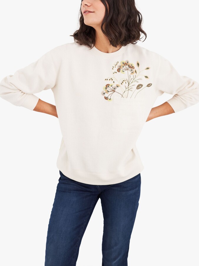 white stuff embroidered sweatshirt