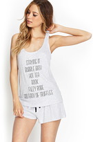Thumbnail for your product : Forever 21 Night In Checklist PJ Set