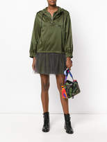 Thumbnail for your product : Moschino tulle layer nylon hoodie dress