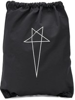 Thumbnail for your product : Rick Owens Star Print Drawstring Backpack