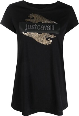 Just Cavalli logo-print cotton T-shirt