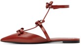 Thumbnail for your product : Valentino Garavani Red French Bow Cage Slippers