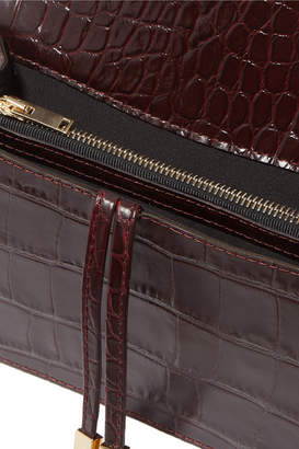 Chylak - Croc-effect Leather Belt Bag - Burgundy