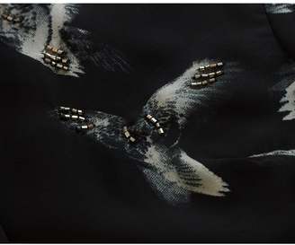 Religion Chiffon Bird Print Frill Shirt