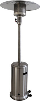 Latitude Run 46000 Gas Patio Heater - Stainless Steel Steel Gray Heat Your Outdoor Area Efficient Heating Method