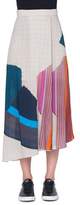 Thumbnail for your product : Akris Abstract-Print Asymmetric Midi Skirt