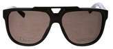 Thumbnail for your product : Christian Dior Black Tie Logo Sunglasses