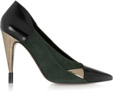 Thumbnail for your product : Roland Mouret Revilion suede and leather pumps