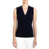 Thumbnail for your product : Jones New York Sleeveless Faux Wrap Blouse