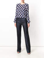 Thumbnail for your product : Emilio Pucci side-striped flared trousers