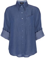 Thumbnail for your product : Celine Oversized Bat-Wing Button Down Top