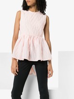 Thumbnail for your product : Cecilie Bahnsen Textured Peplum Top